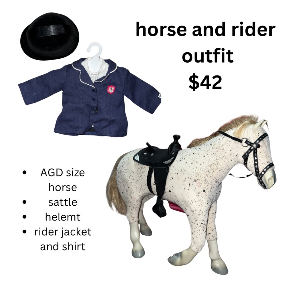 American Girl doll horse +rider outfit